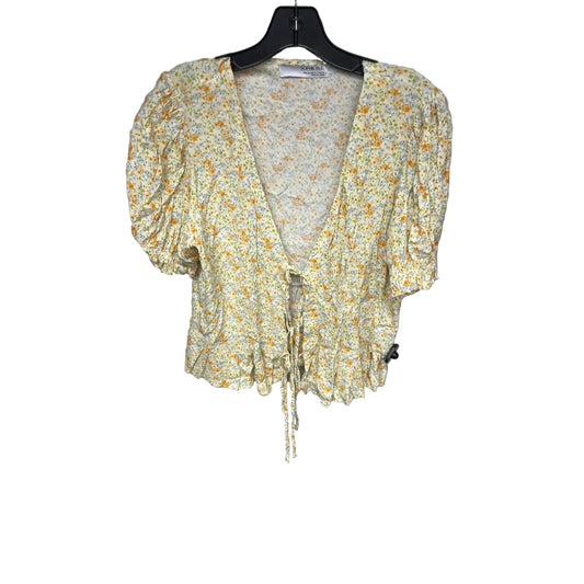 Top Short Sleeve By Sophie Rue In Yellow, Size: Xl