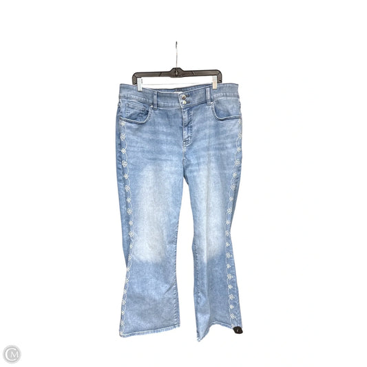Jeans Flared By Lane Bryant In Blue Denim, Size: 20