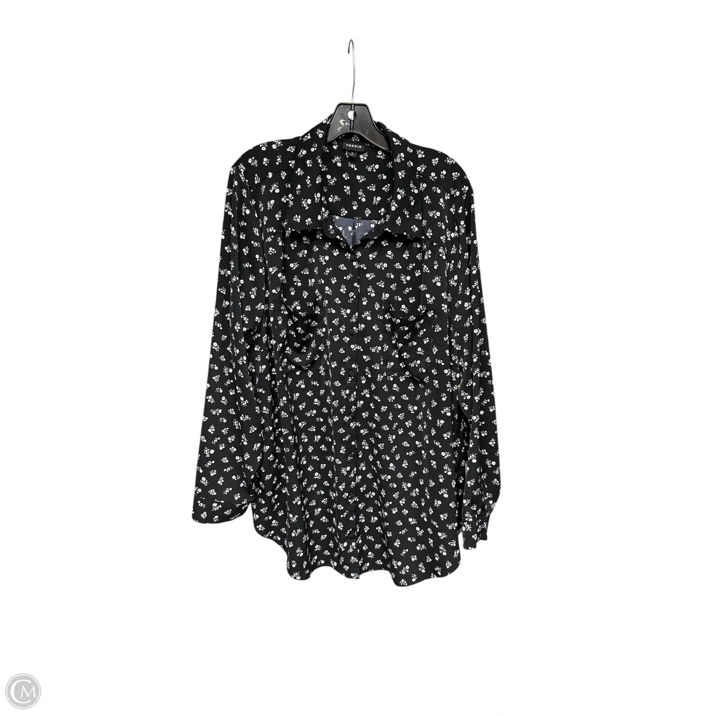 Top Long Sleeve By Torrid In Black, Size: 3x