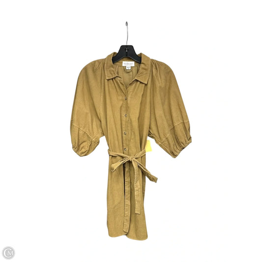 Dress Casual Midi By Velvet In Yellow, Size: Xs