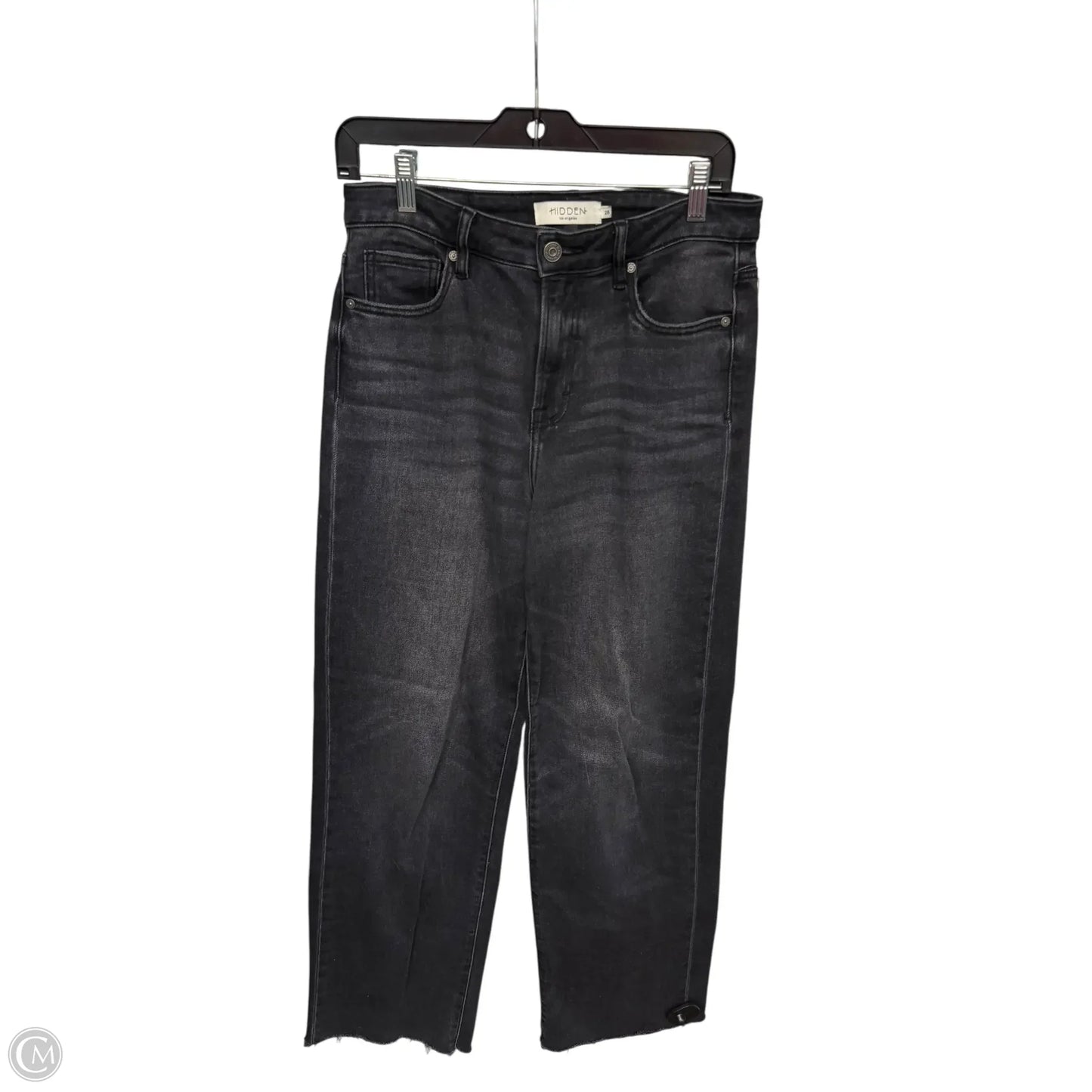 Jeans Wide Leg By Hidden In Black Denim, Size: 6