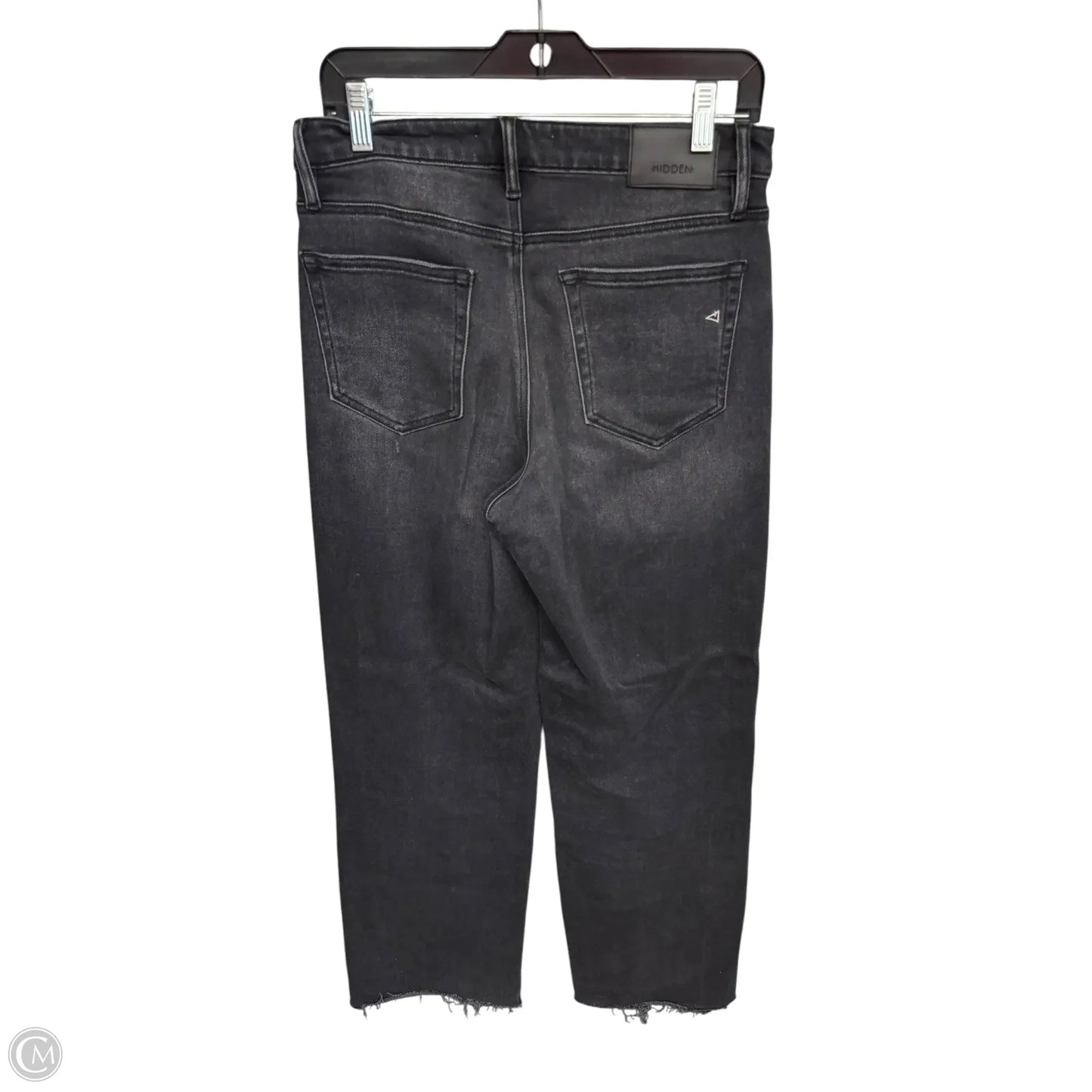 Jeans Wide Leg By Hidden In Black Denim, Size: 6