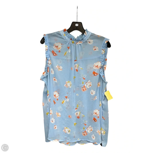 Top Sleeveless By Who What Wear In Blue, Size: Xxl