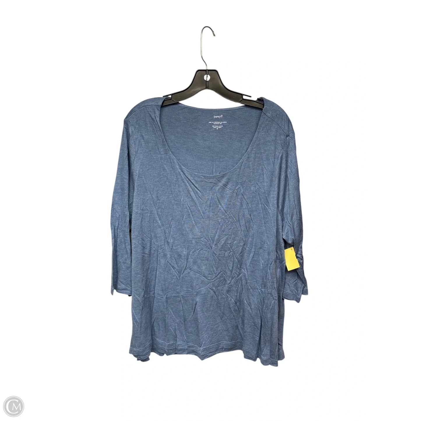 Top Long Sleeve By Pure Jill In Blue, Size: 2x