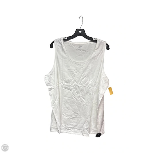 Tank Top By Lands End In White, Size: 2x