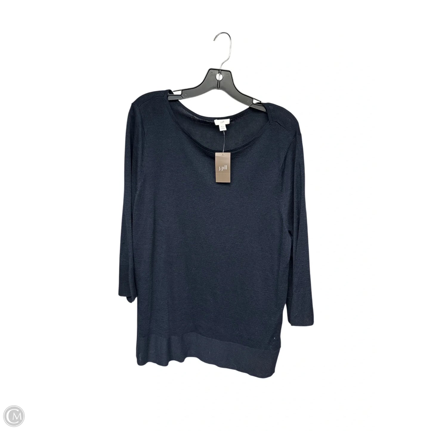 Top Long Sleeve By J. Jill In Navy, Size: 1x