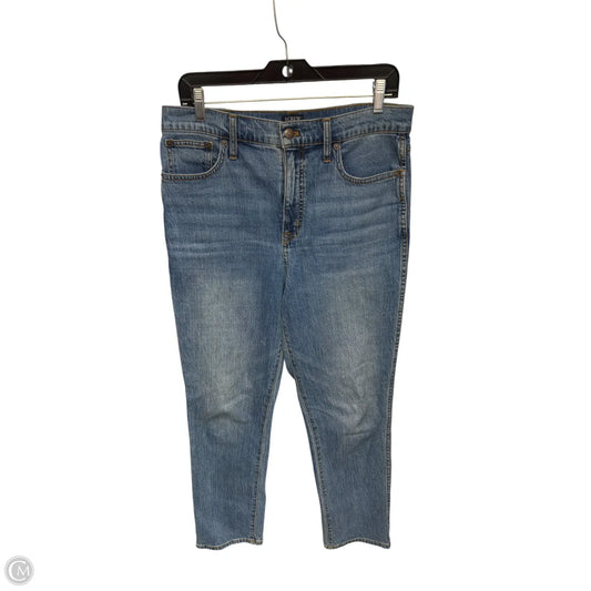 Jeans Straight By J. Crew In Blue Denim, Size: 8