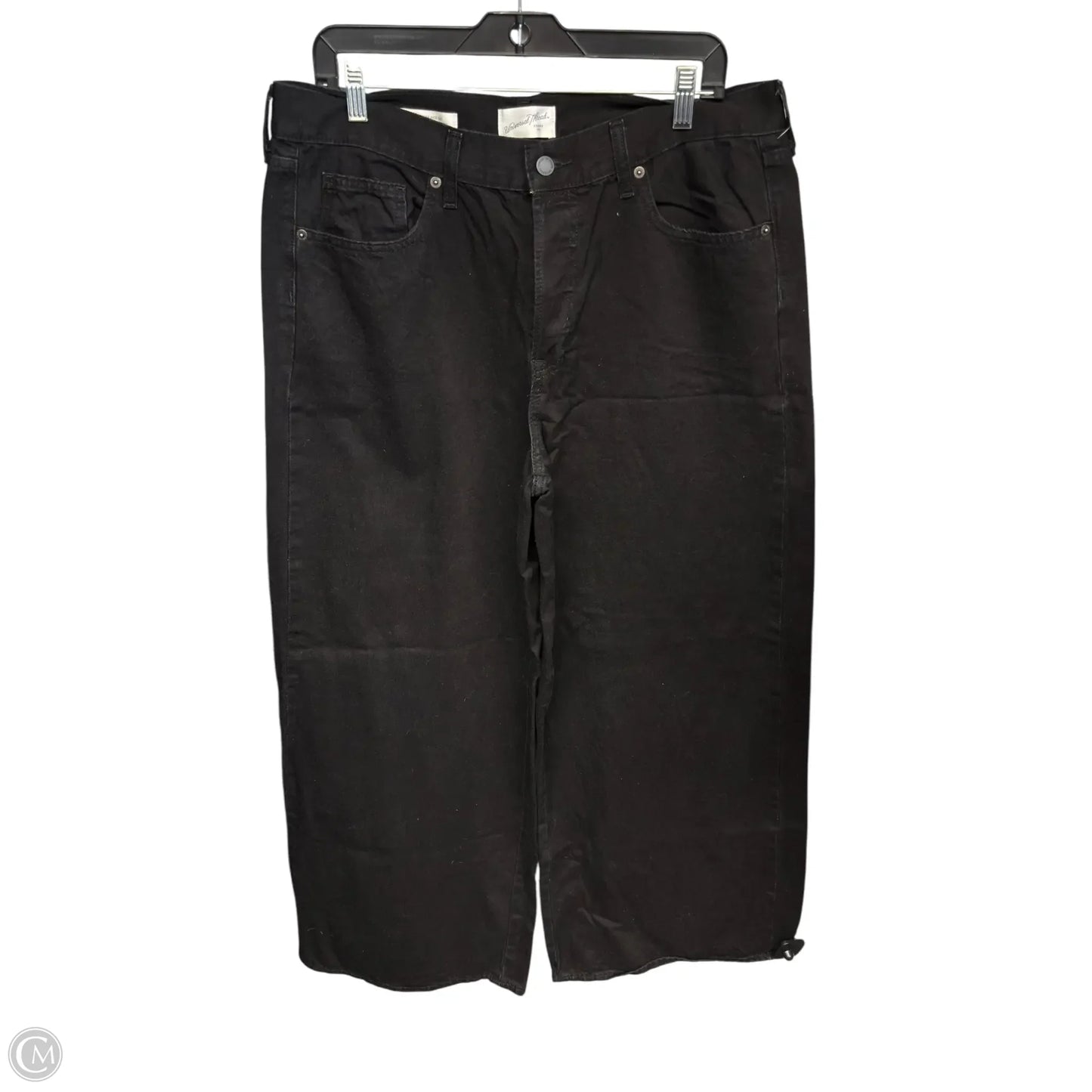 Jeans Wide Leg By Universal Thread In Black, Size: 12