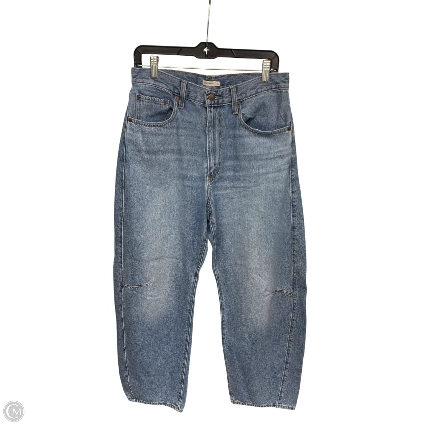 Jeans Wide Leg By Levis In Blue Denim, Size: 30