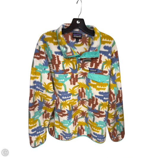 Athletic Fleece By Patagonia In Green & White, Size: Xl