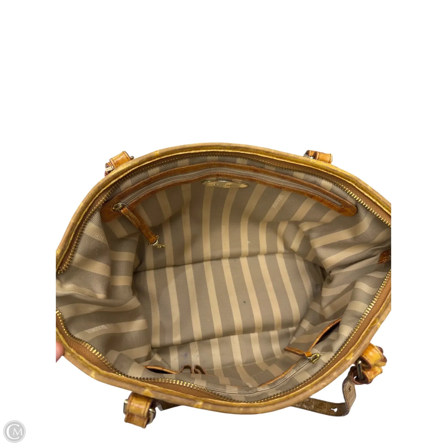 Handbag Designer By Brahmin, Size: Large