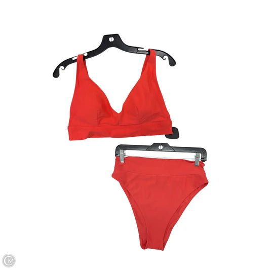 Swimsuit 2pc By Aerie In Orange, Size: L