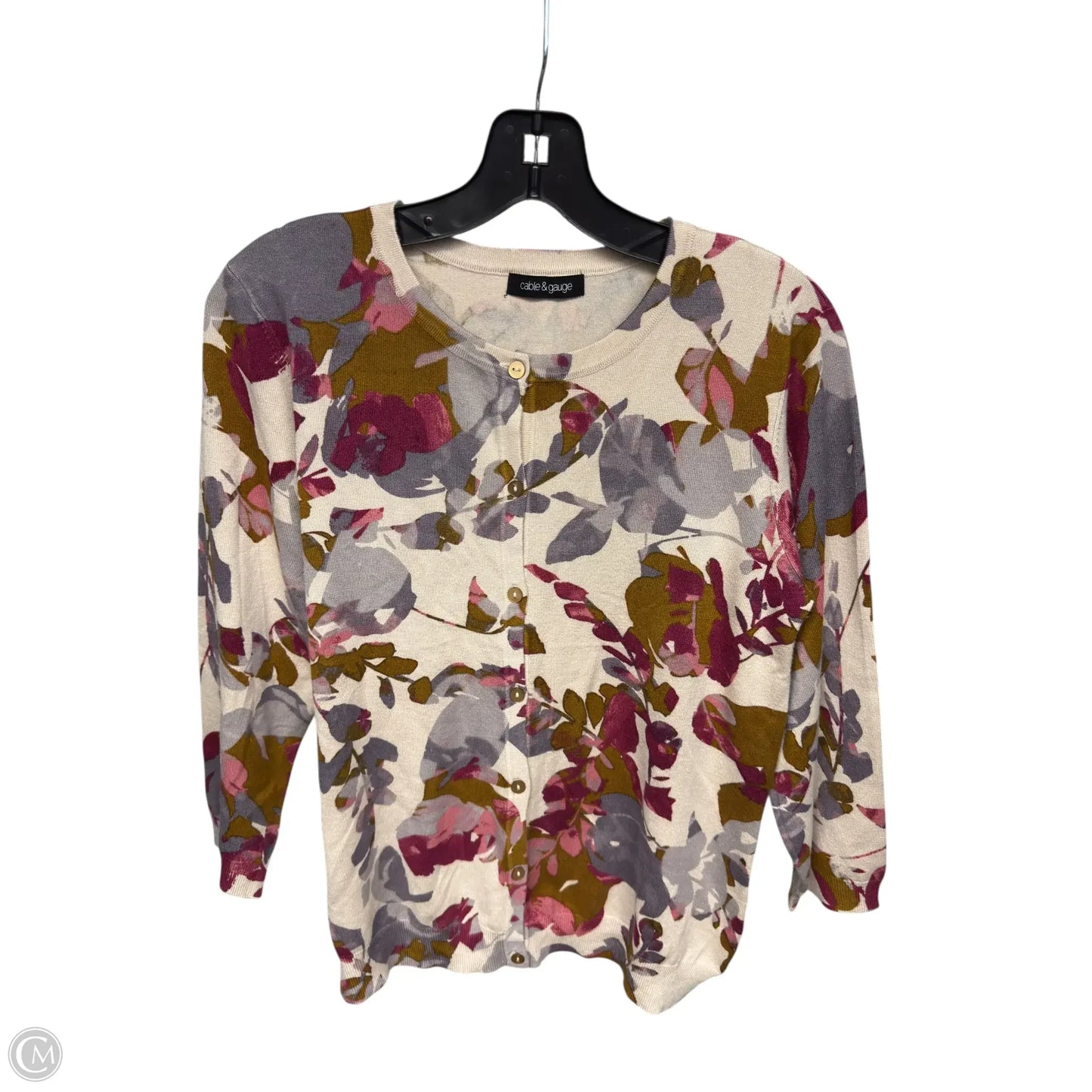 Cardigan By Cable And Gauge In Floral Print