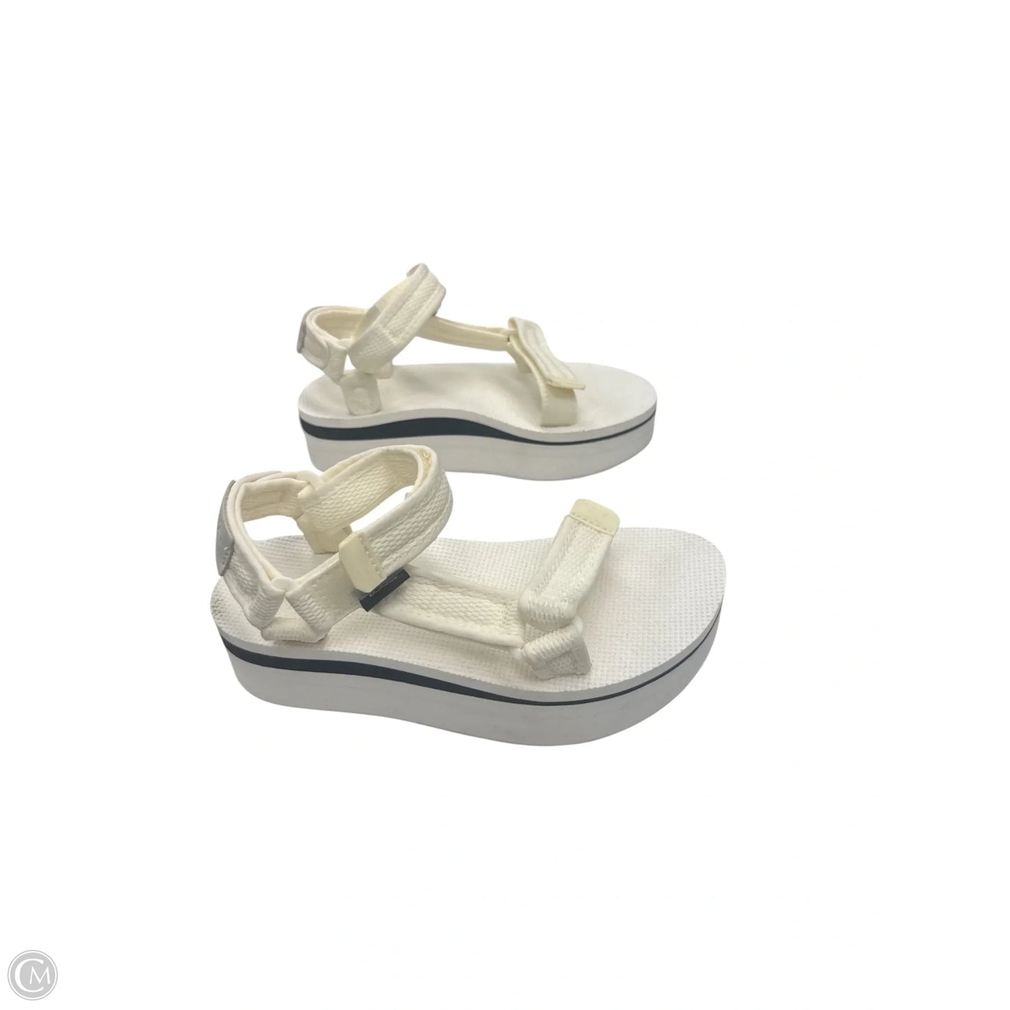 Sandals Heels Platform By Teva In White, Size: 5