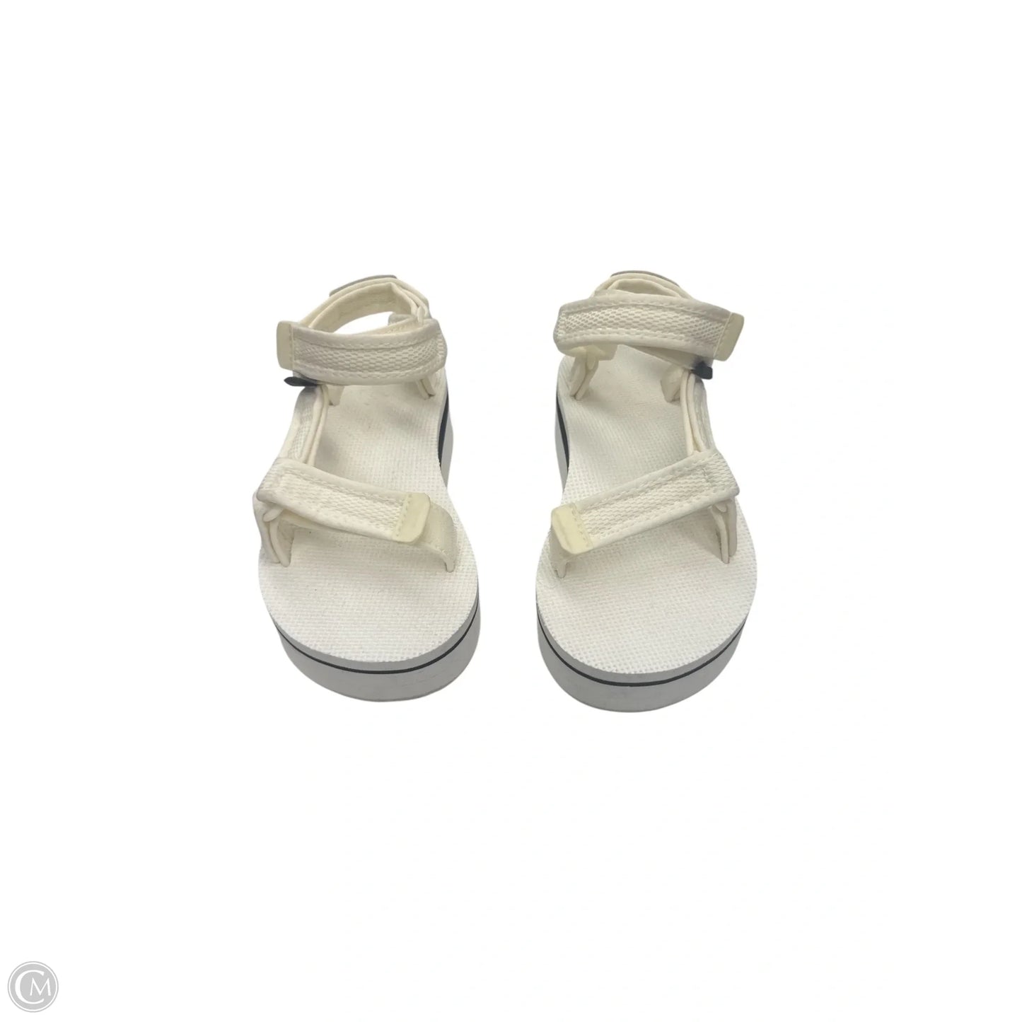 Sandals Heels Platform By Teva In White, Size: 5