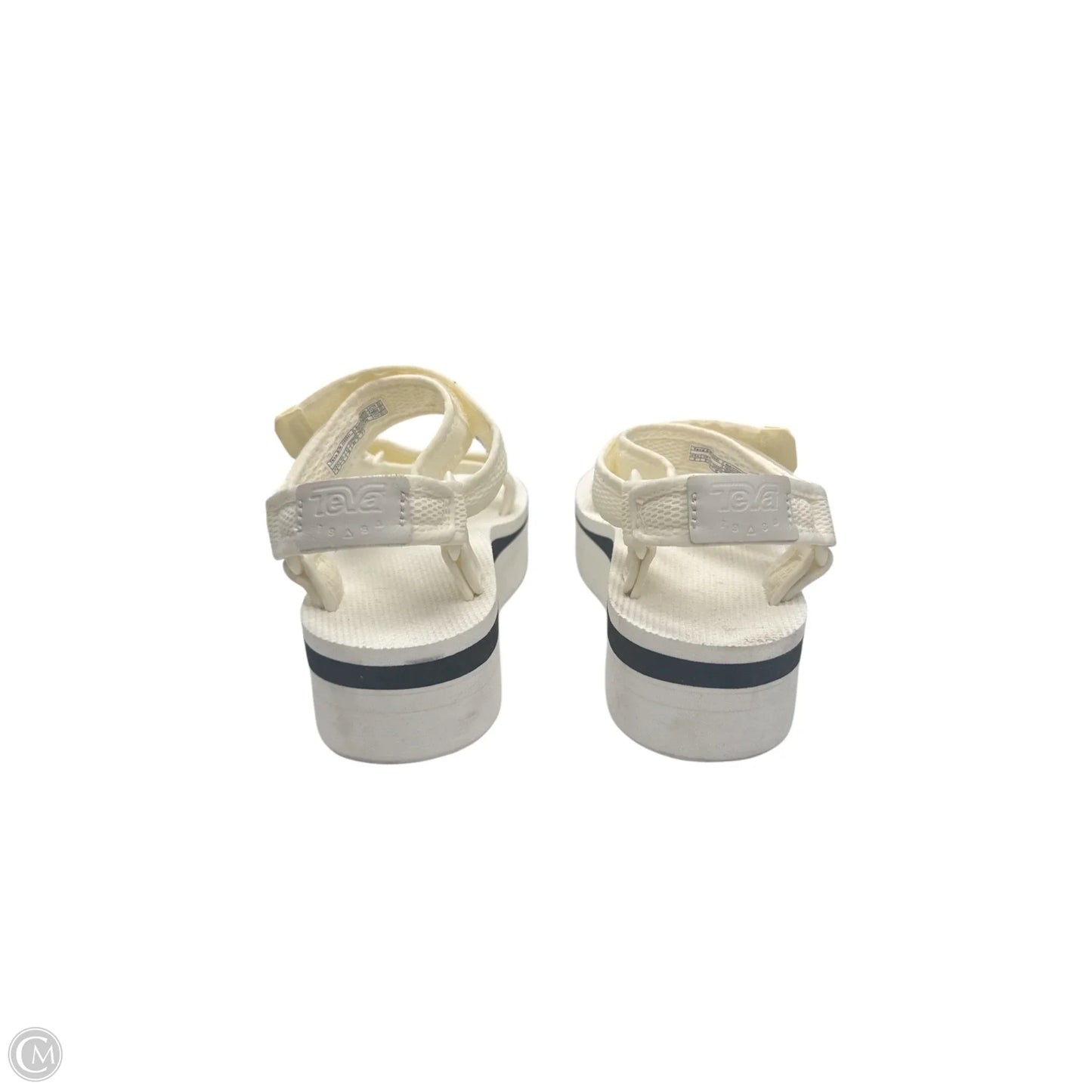 Sandals Heels Platform By Teva In White, Size: 5