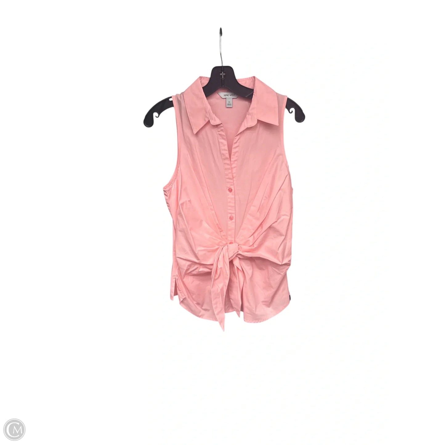 Top Sleeveless By Nine West In Pink, Size: M
