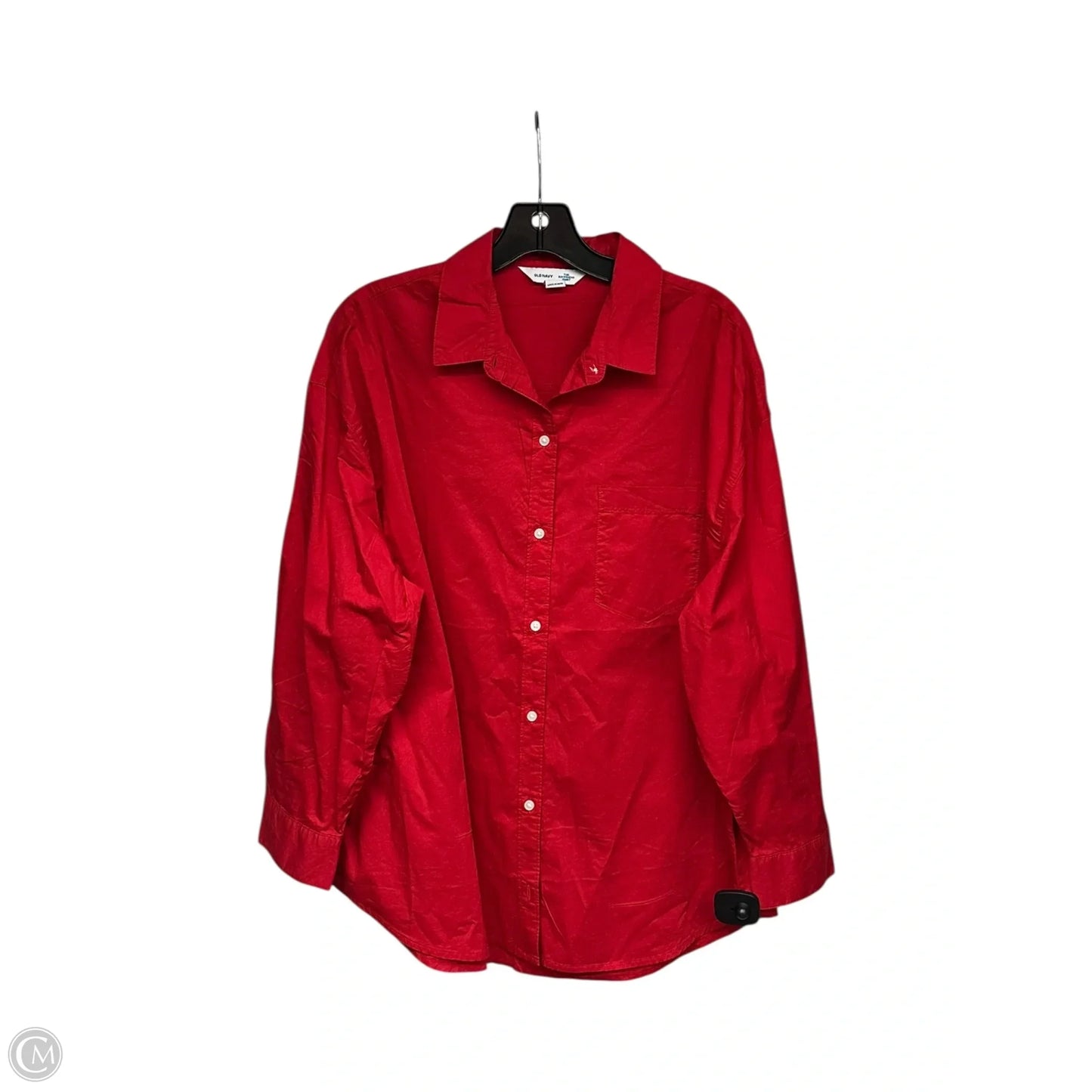 Top Long Sleeve By Old Navy In Red, Size: M