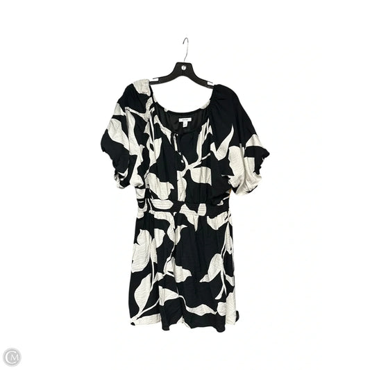 Dress Casual Midi By Nine West In Black & White, Size: Xl
