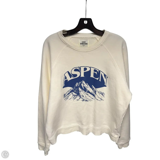 Sweater By Clothes Mentor In Cream, Size: S