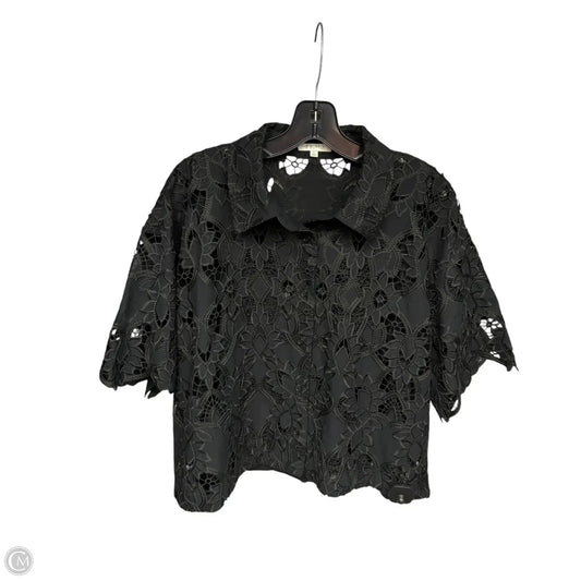 Top Short Sleeve By Z Supply In Black, Size: L