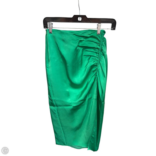 Skirt Midi By Zara In Green, Size: Xs