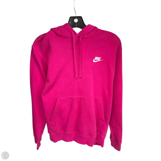 Athletic Sweatshirt Hoodie By Nike Apparel In Pink, Size: S