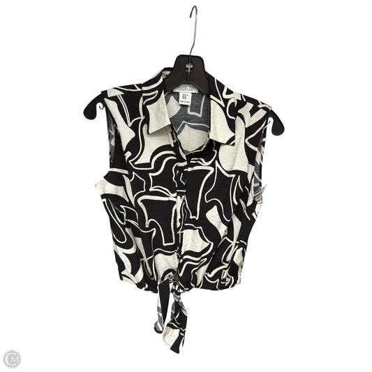 Top Sleeveless By Rachel Zoe In Black & White, Size: Xs