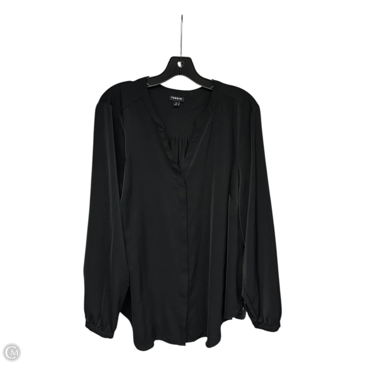 Top Long Sleeve By Torrid In Black, Size: 2x