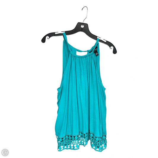Tank Top By Nicole By Nicole Miller In Aqua, Size: Xl