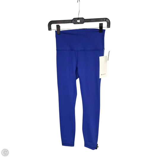 Athletic Leggings By Lululemon In Blue, Size: 4