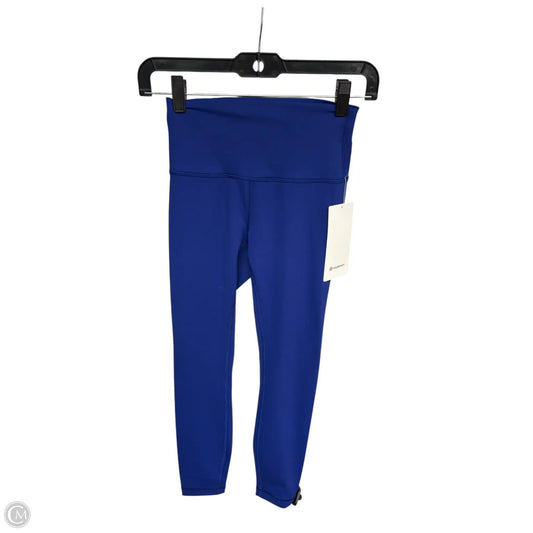 Athletic Leggings By Lululemon In Blue, Size: 4