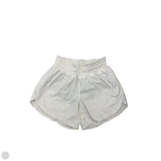 Athletic Shorts By Lululemon In White, Size: 2