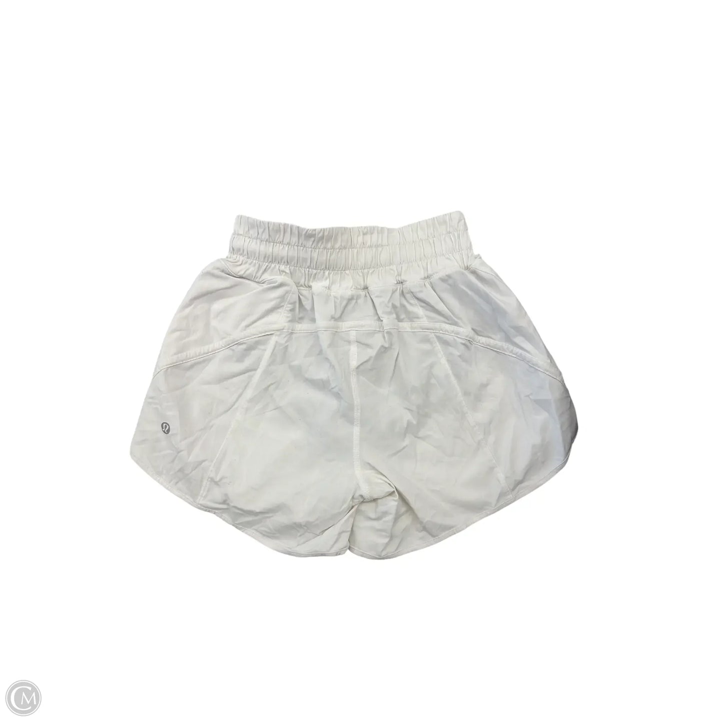 Athletic Shorts By Lululemon In White, Size: 2