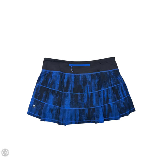 Athletic Skort By Lululemon In Blue, Size: 8