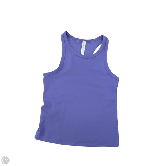 Athletic Tank Top By Lululemon In Purple, Size: 6