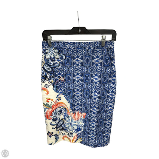 Skirt Midi By Moulinette Soeurs In Blue & White, Size: 4