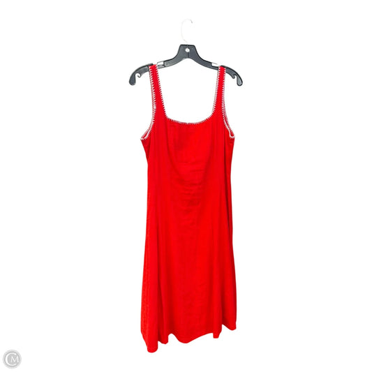 Dress Party Long By Clothes Mentor In Red, Size: 10