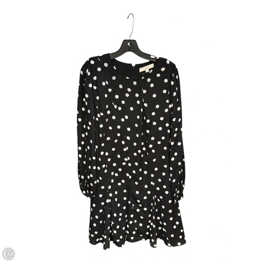 Dress Casual Midi By Loft In Black & White, Size: 14