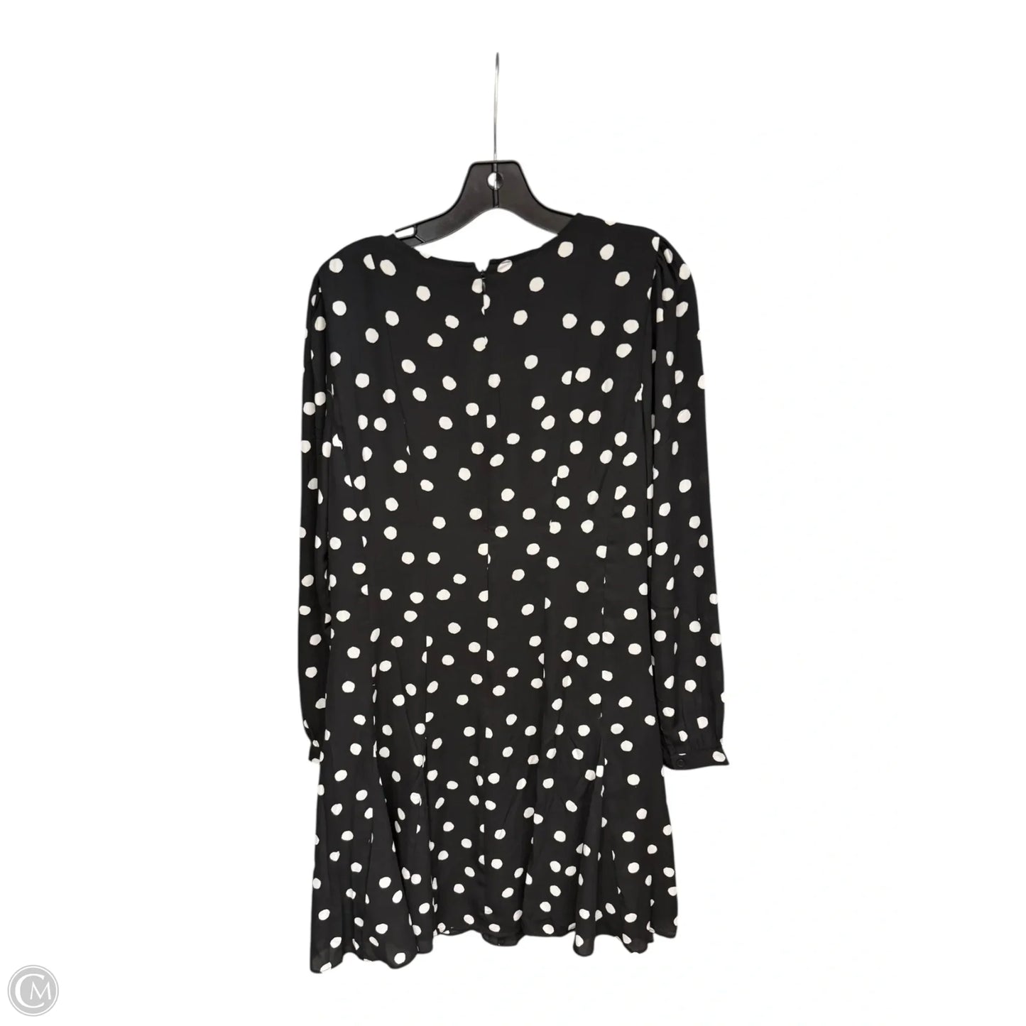 Dress Casual Midi By Loft In Black & White, Size: 14