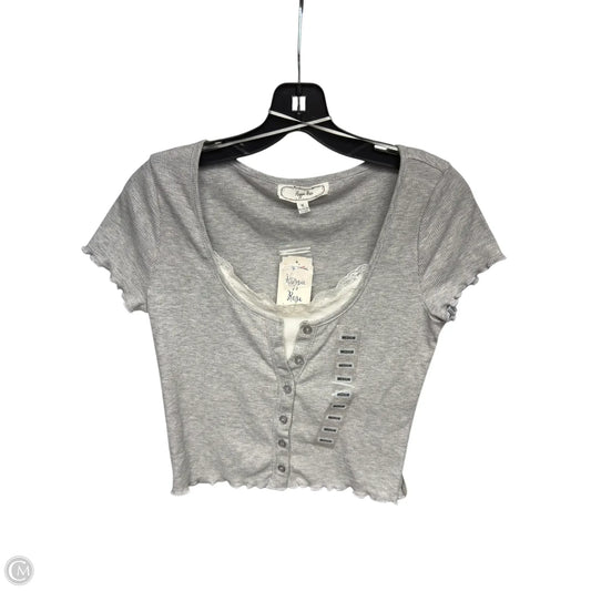 Top Short Sleeve By Hippie Rose In Grey, Size: M