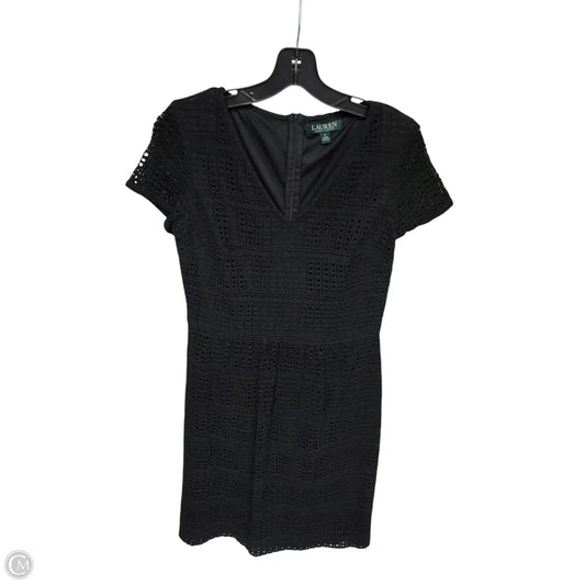 Dress Casual Midi By Lauren By Ralph Lauren In Black, Size: 6