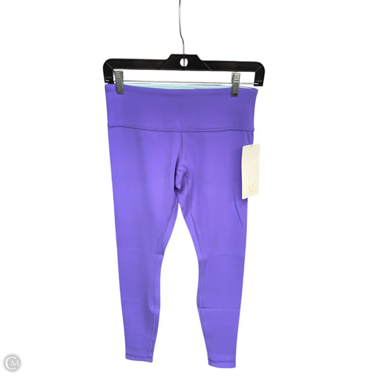 Athletic Leggings By Lululemon In Purple, Size: 6