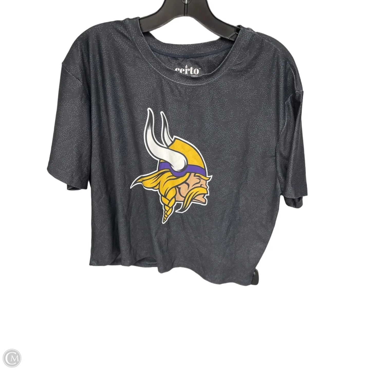Athletic Top Short Sleeve By Clothes Mentor In Grey, Size: Xl