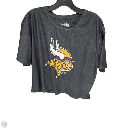 Athletic Top Short Sleeve By Clothes Mentor In Grey, Size: Xl