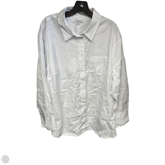 Top Sleeveless By Madewell In White, Size: 2x