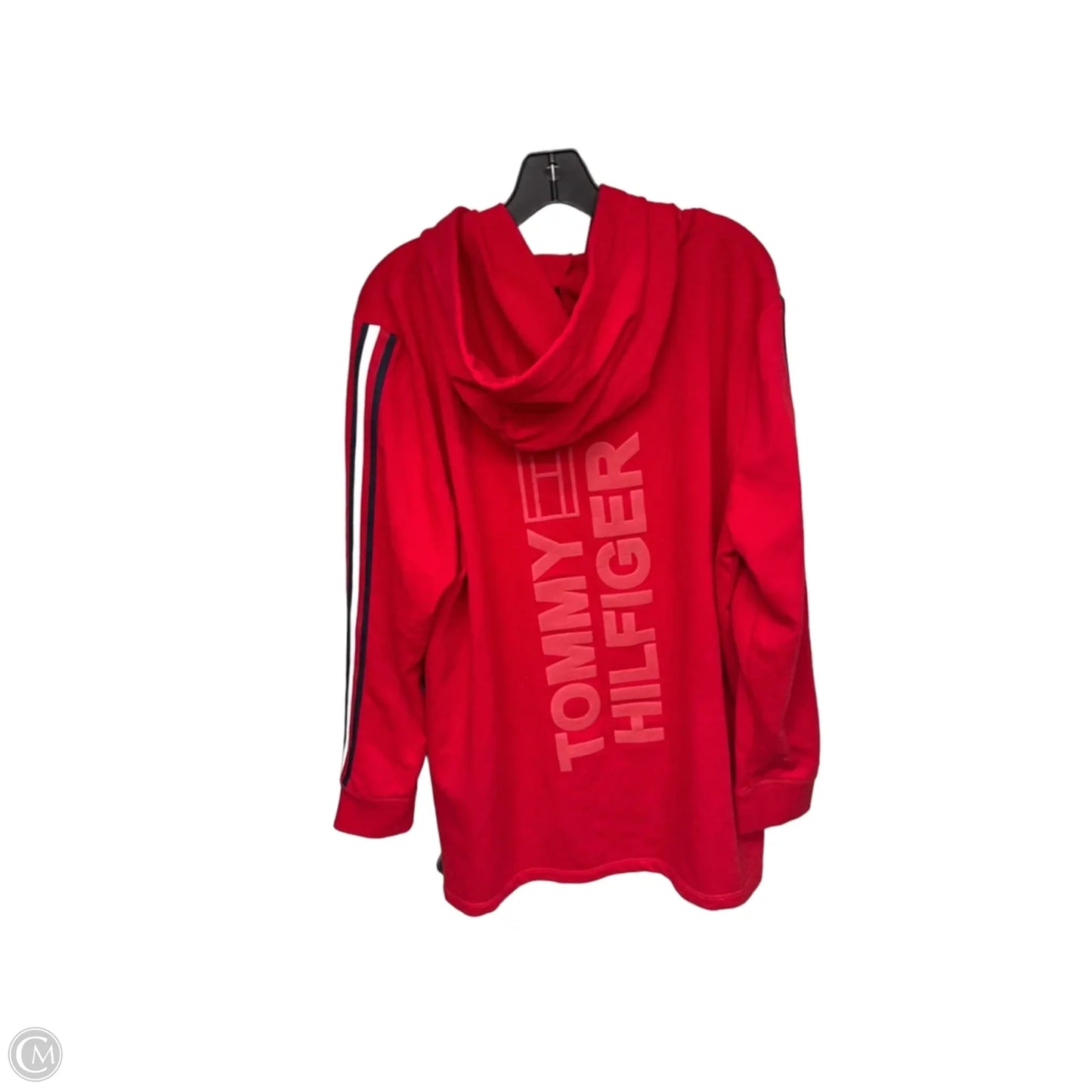 Sweatshirt Hoodie By Tommy Hilfiger In Red, Size: Xl
