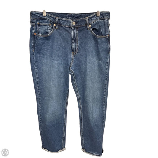 Jeans Straight By Gap In Blue Denim, Size: 10