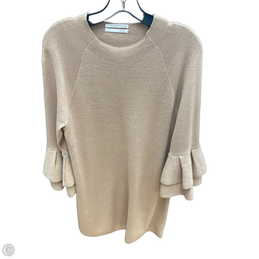 Dress Sweater By Anthropologie In Brown, Size: L