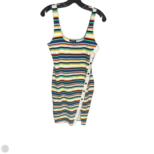 Dress Casual Maxi By Express In Rainbow Print, Size: M
